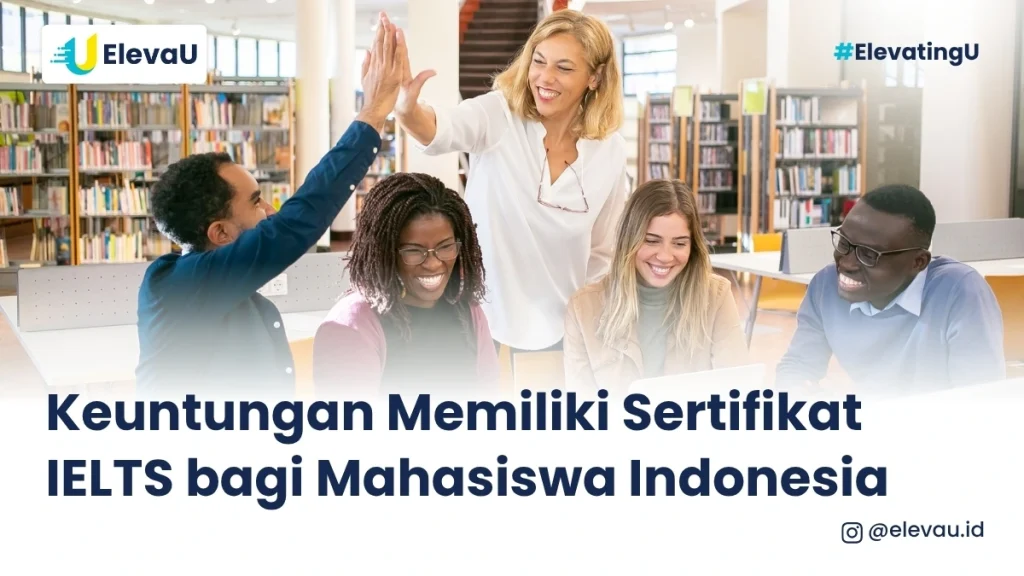 ilustrasi mahasiswa yang memiliki setifikat IELTS
