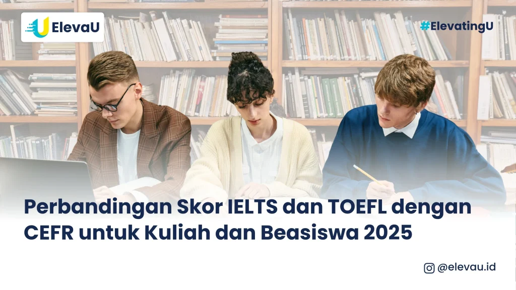 tiga orang sedang belajar persiapan ujian