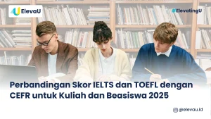 tiga orang sedang belajar persiapan ujian