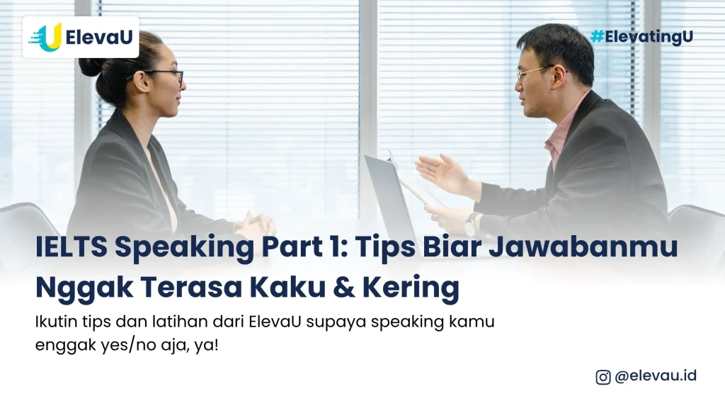 dua orang sedang melalukan IELTS Speaking Part 1