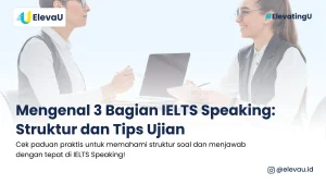 Penguji dan peserta sedang melakukan ujian IELTS Speaking yang teradiri dari 3 bagian