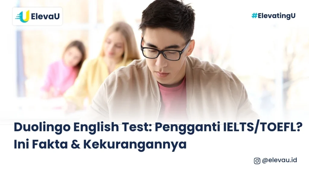 Seorang pria sedang melakukan english test IELTS paper based