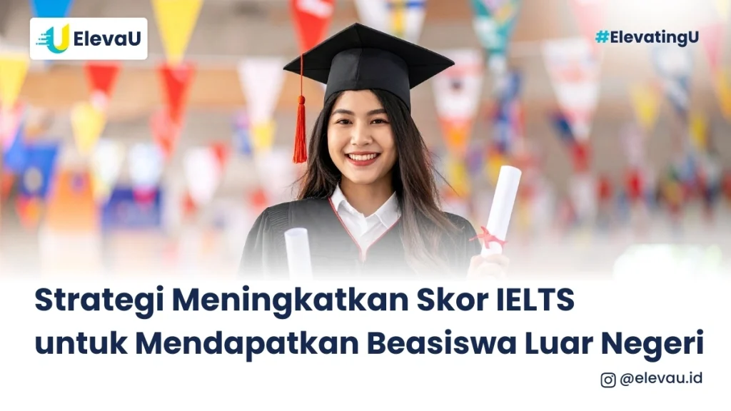 seorang wisudawan lulus karena beasiswa bergengsi di luar negeri