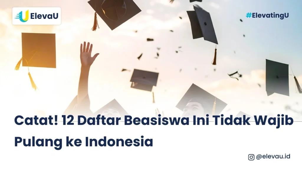 Foto kelulusan wisuda mahasiswa penerima beasiswa yang tidak perlu pulang ke Indonesia