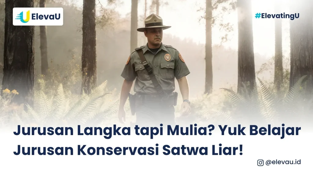 seorang park ranger yang merupakan lulusan jurusan konservasi satwa liar terbaik dunia