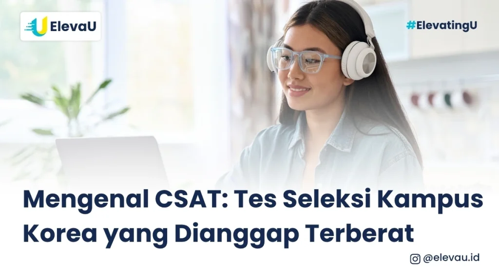 seseorang sedang belajar ujian CSAT korea