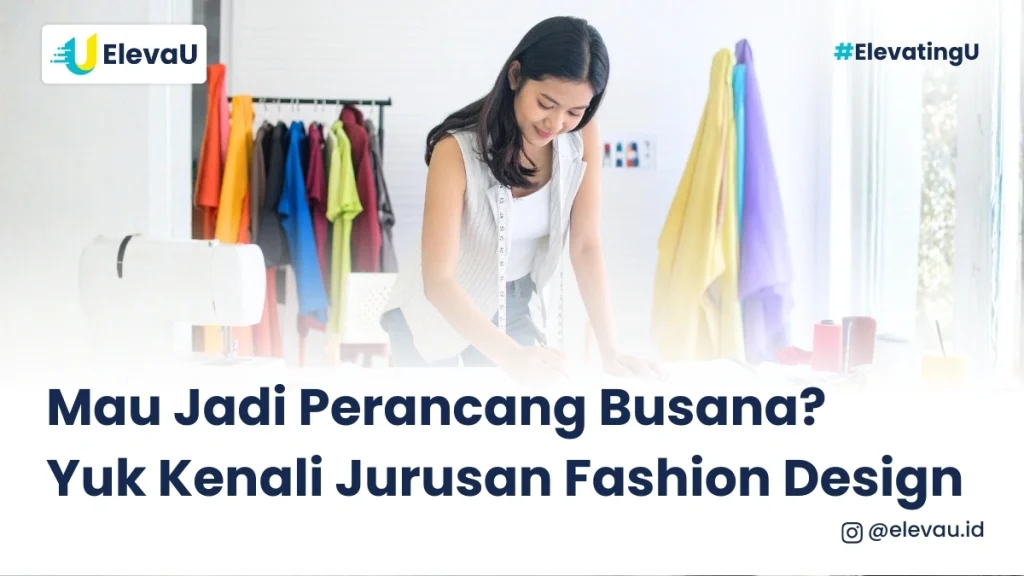 mahasiswa jurusan fashion design sedang mengerjakan tugas design busana menggunakan mesin jahit