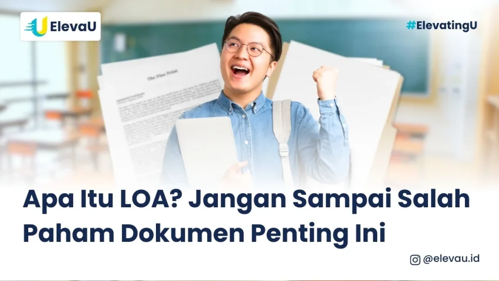 seorang pria ekspresi bahagia mendapatkan LOA