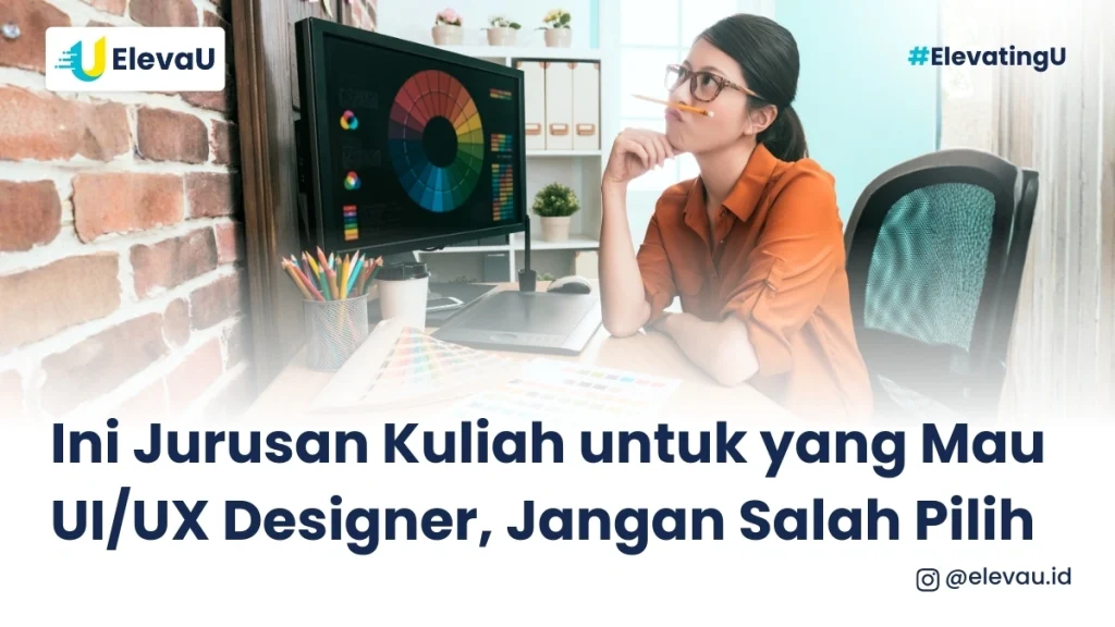 Seorang graphic desainer yang sedang memikirkan ide