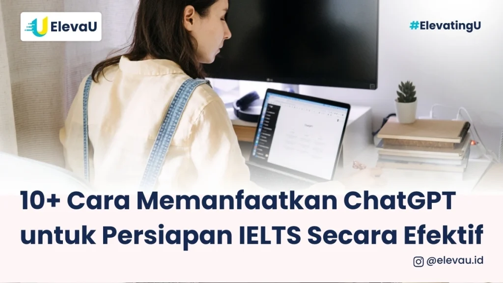 Seorang wanita duduk depan laptop layar menyala website ChatGPT