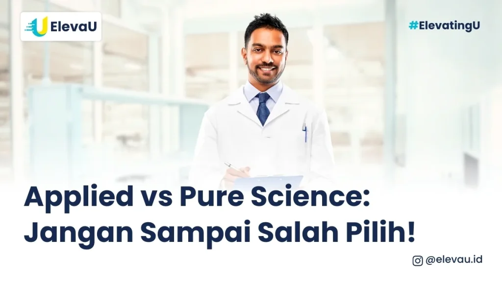 Seorang scientist berpose menggunakan jas putih