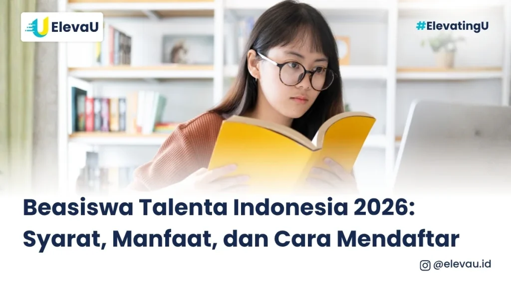 Seorang wanita belajar untuk mendapatkan beasiswa impiannya